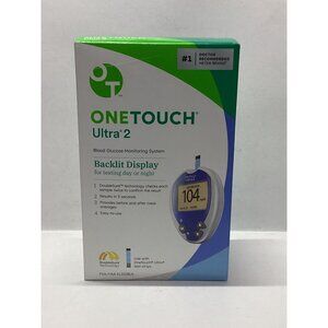 One Touch Ultra 2 Blood Glucose Monitor System Exp 10/29 New Sealed Box